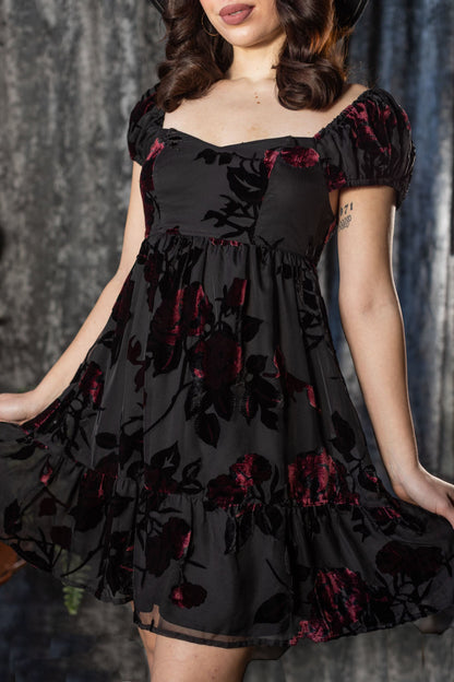 Reagan - Romantic Floral Babydoll Dress - Pre-Order