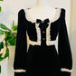 Sabrina - Luscious 60s style Velvet mini dress - READY TO SHIP