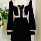 Sabrina - Luscious 60s style Velvet mini dress - READY TO SHIP
