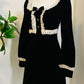 Sabrina - Luscious 60s style Velvet mini dress - READY TO SHIP