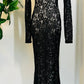 Persephone - Deadly Sheer Floral Lace Maxi dress - PRE-ORDER