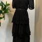 Annabel - Romantic Cottage Goth Tiered Dress - PRE-ORDER