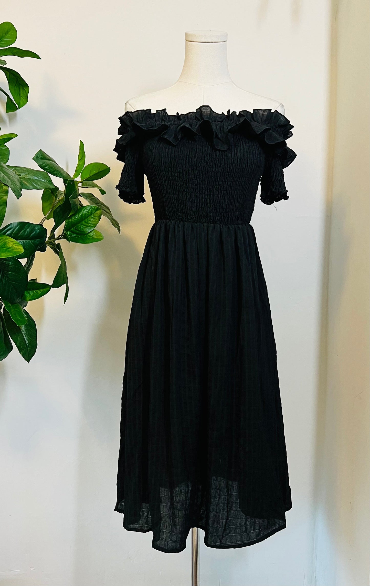 Hilda - Dark Plaid Cottage Dress - PRE-ORDER