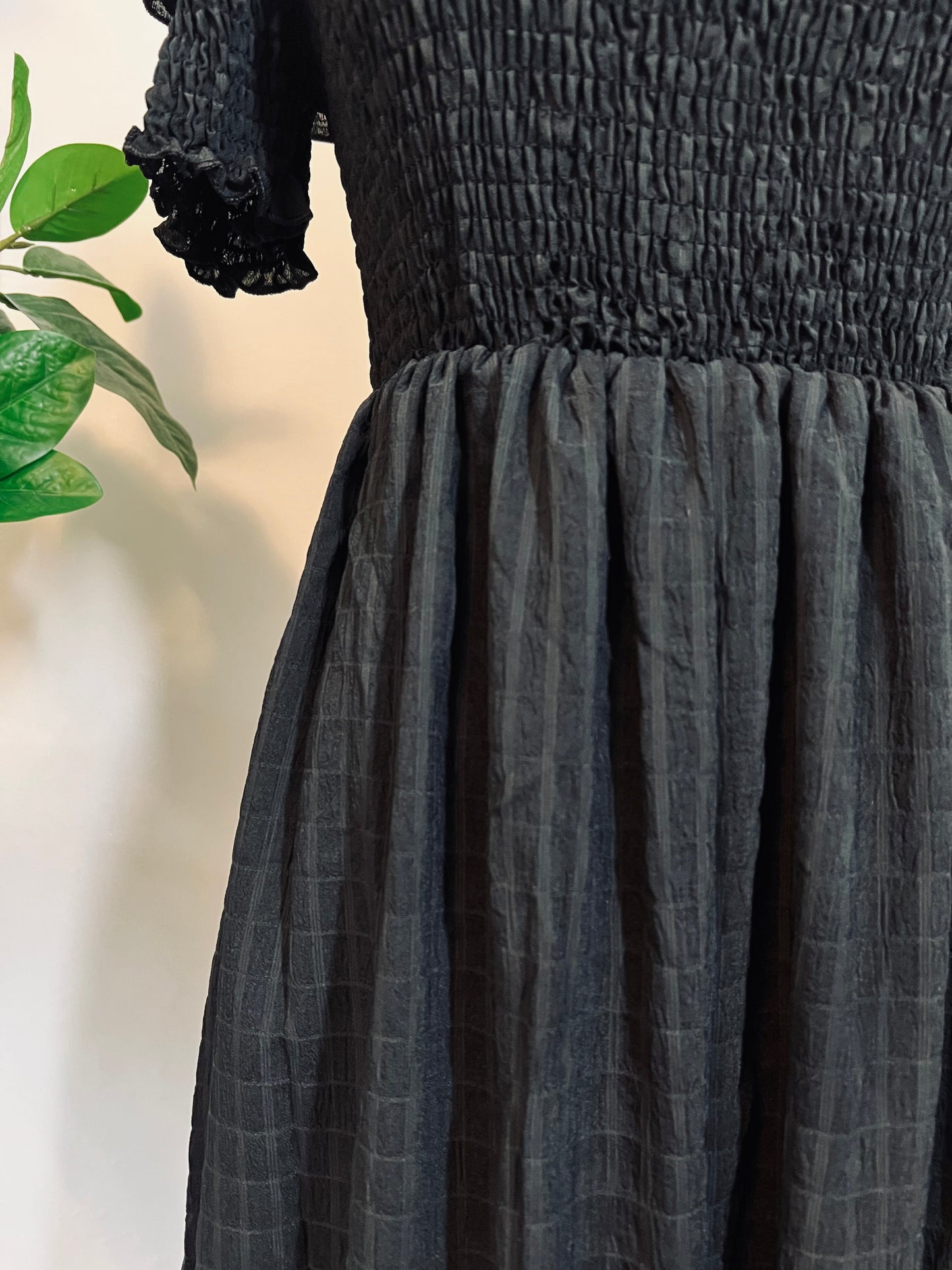Hilda - Dark Plaid Cottage Dress - PRE-ORDER