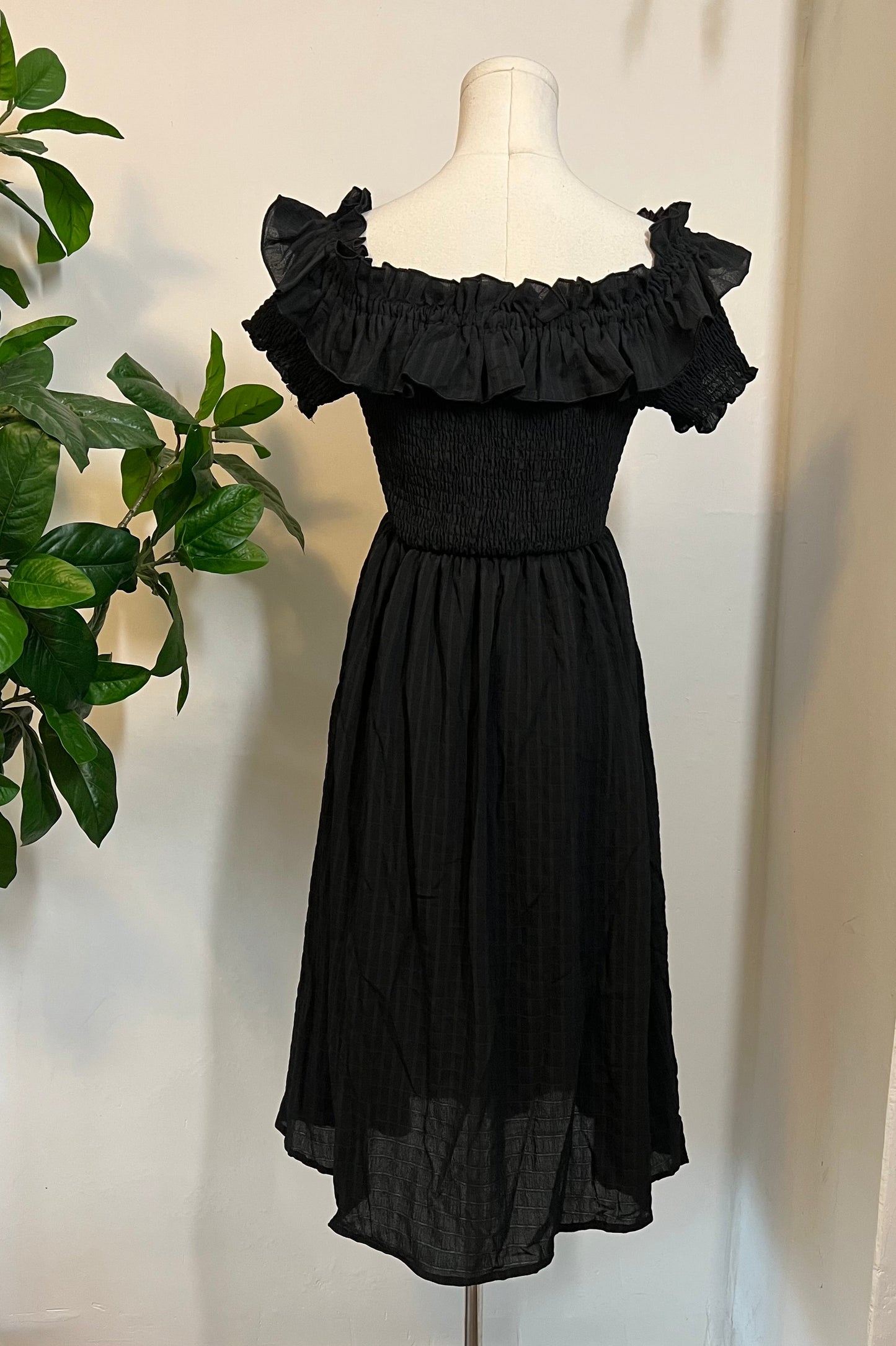 Hilda - Dark Plaid Cottage Dress - PRE-ORDER