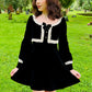 Sabrina - Luscious 60s style Velvet mini dress - READY TO SHIP
