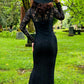 Persephone - Deadly Sheer Floral Lace Maxi dress - PRE-ORDER