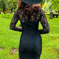 Persephone - Deadly Sheer Floral Lace Maxi dress - PRE-ORDER