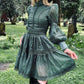 Morgana - Romantic Victorian Inspired Party Dress - SAGE - PRE-ORDER