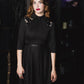 Shelley - Faux Tie Fit and Flare Dress