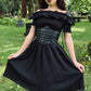 Hilda - Dark Plaid Cottage Dress - PRE-ORDER