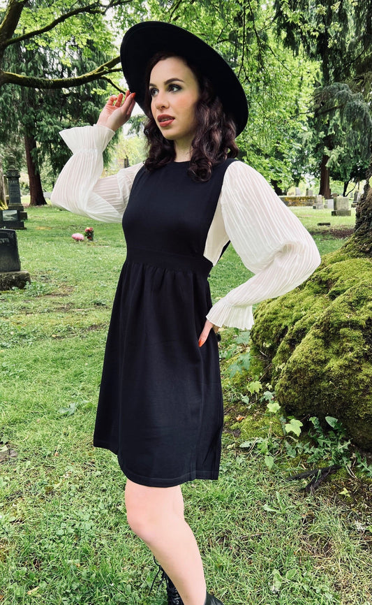Rue - Dark Academia Sweater Dress - READY TO SHIP