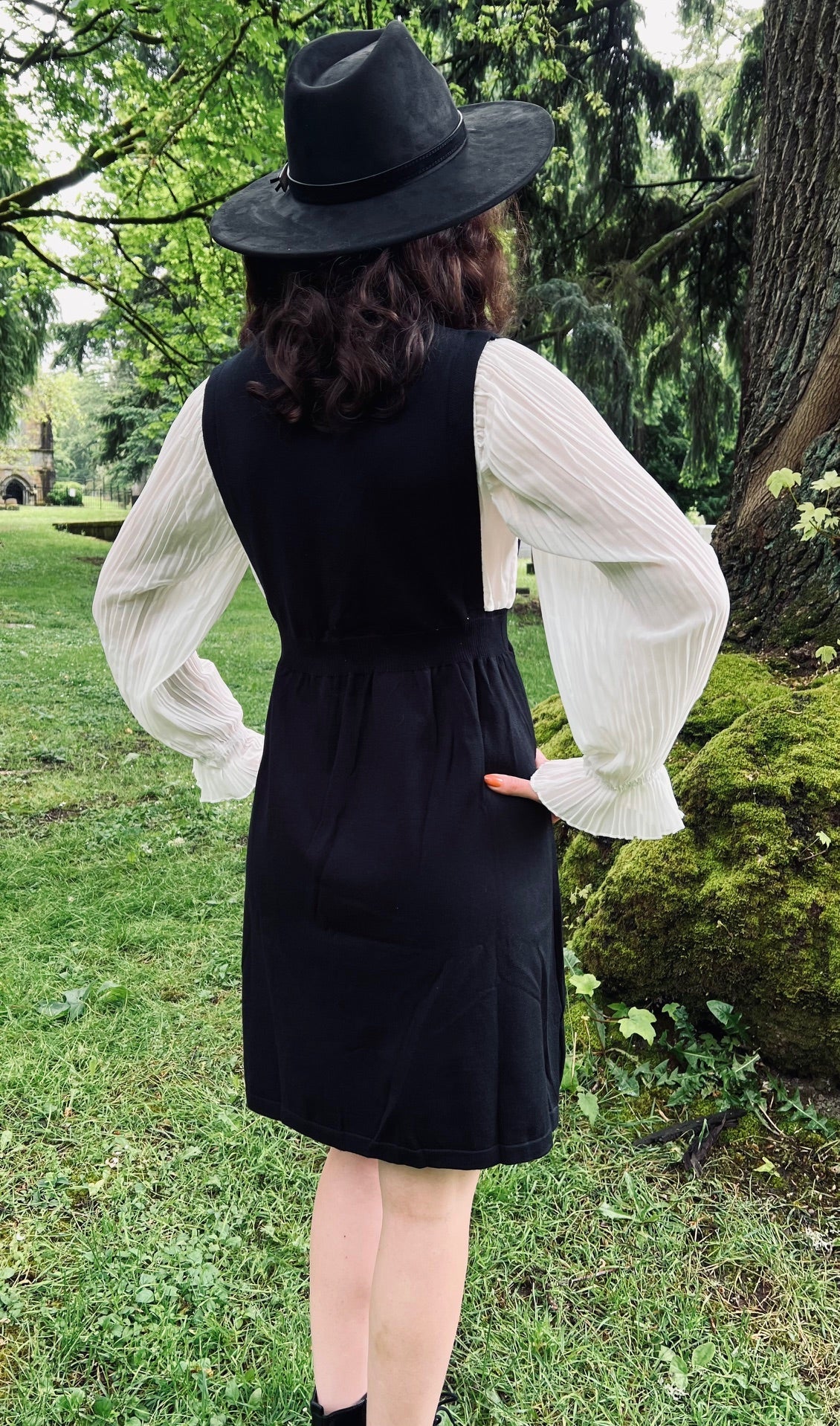 Rue - Dark Academia Sweater Dress - READY TO SHIP