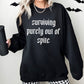 Surviving purely out of spite Pullover