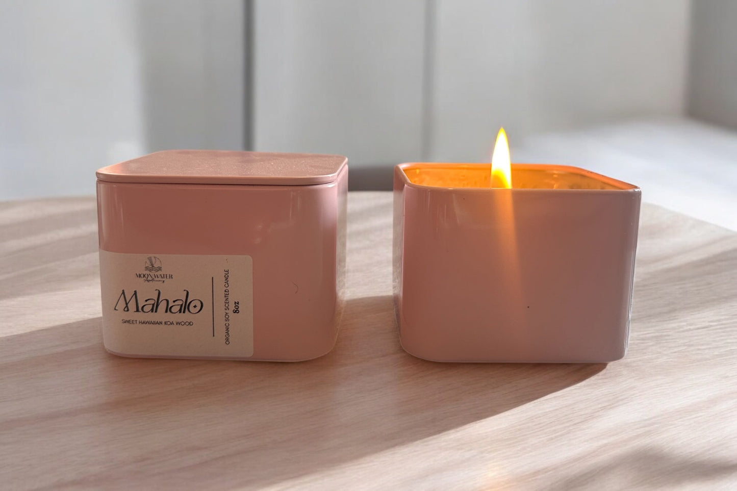 8oz Pink Tin Candles - 3 scents