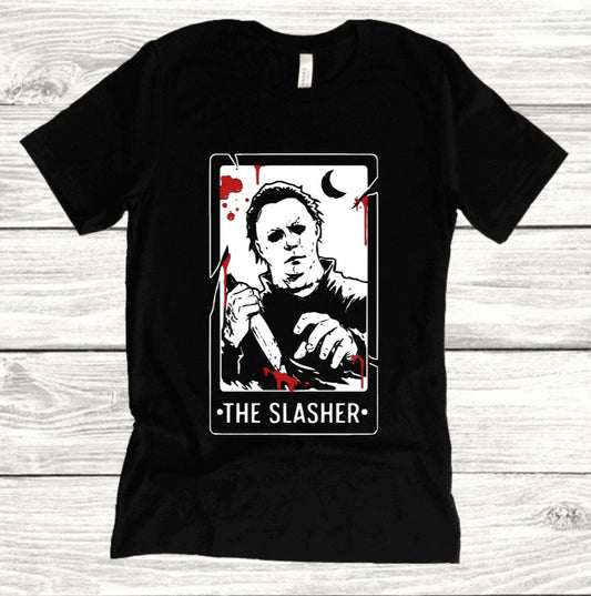 The Slasher Tarot - Available in T-Shirt, Pullover, Hoodie, Tank or Long Sleeve
