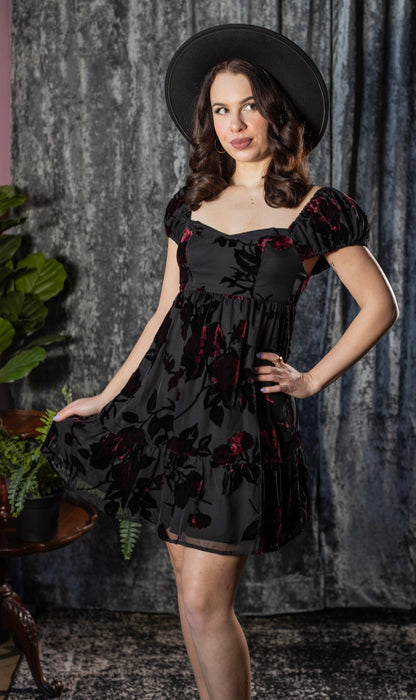 Reagan - Romantic Floral Babydoll Dress - Pre-Order