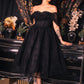 Octavia's Web - Flocked Spider Web Party Dress - READY TO SHIP