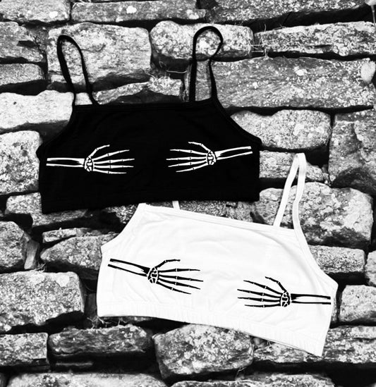 Bra Top - Skeleton Hands