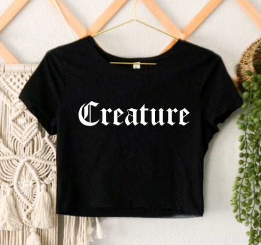 Creature Cropped T-Shirt