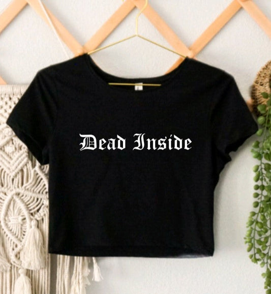 Dead Inside Cropped T-Shirt