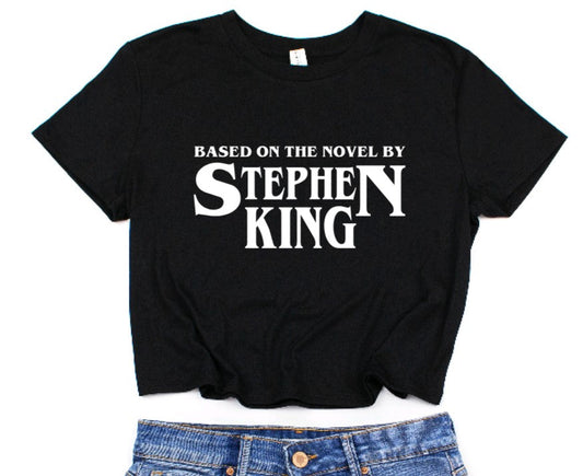 Based on the novel by stephen king Cropped T-Shirt