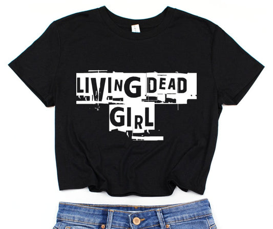 Cropped T-Shirt - Living Dead Girl