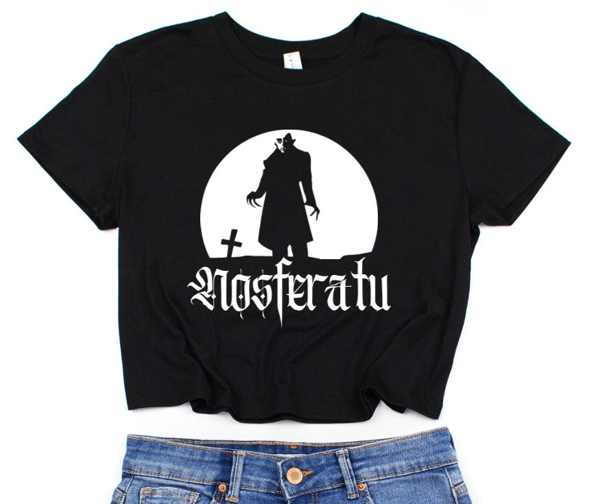 Cropped T-Shirt - Nosferatu Moon