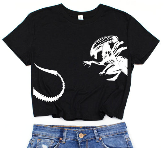 Cropped T-Shirt - Xenomorph