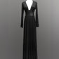 Blair - Jersey Maxi Dress with Vegan Leather Corset Waist - READY TO SHIP