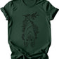 Floral Bat - Burgundy or Emerald T-Shirt