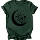 floral moon - Burgundy or Emerald T-Shirt