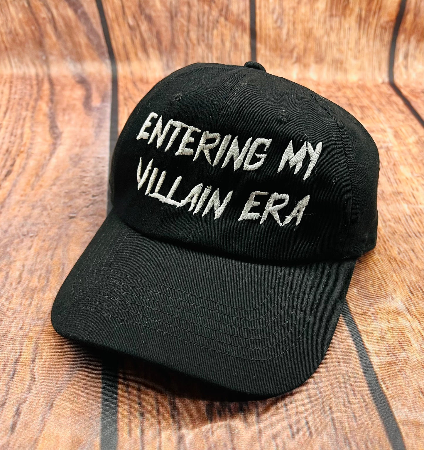 Entering my villain era Embroidered Dad Hat - READY TO SHIP