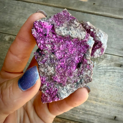 Natural Druzy Cobaltoan Calcite (Salrose) on Dolomite Matrix — Congo