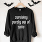 Surviving purely out of spite Pullover