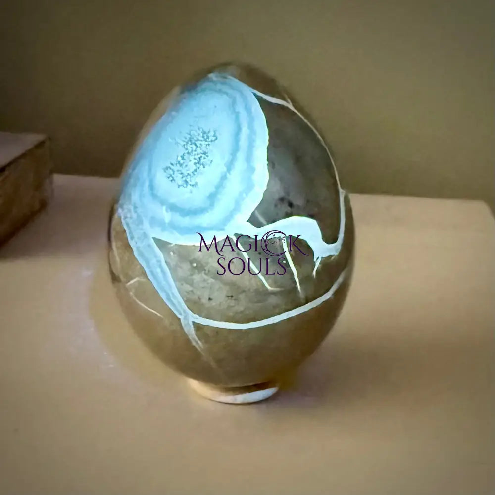 Septarian Druzy Dragon Egg UV Reactive