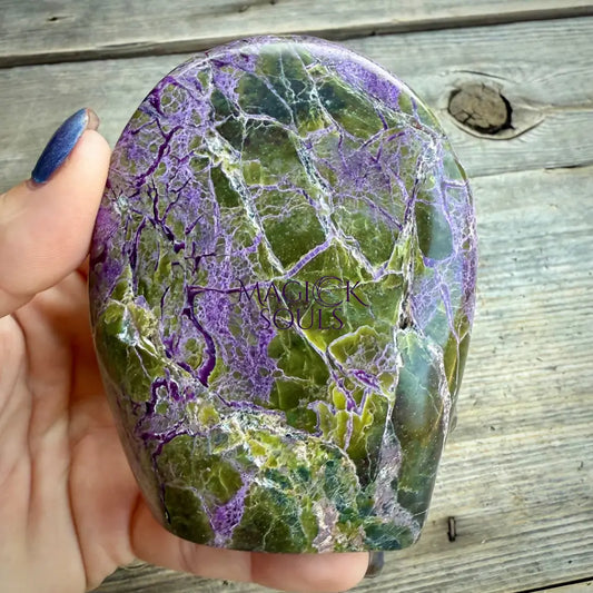 Stichtite with Serpentine Atlantisite Freeform – Barberton, South Africa