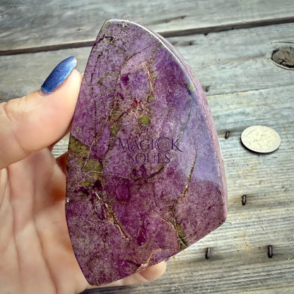 Stichtite with Serpentine Atlantisite Freeform – Barberton, South Africa