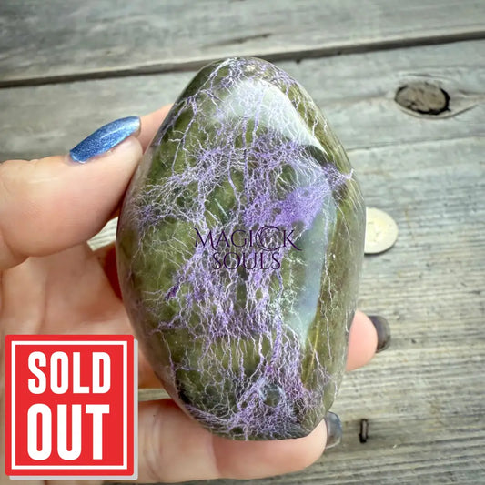 Stichtite with Serpentine Atlantisite Freeform – Barberton, South Africa