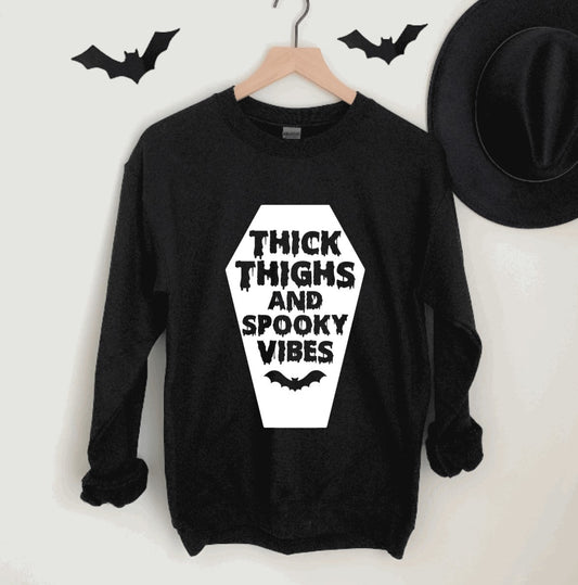 Thick Thighs & Spooky Vibes Pullover