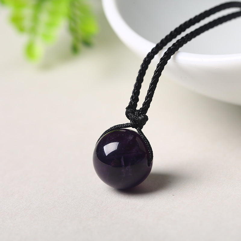 Crystal Sphere Pendant Necklace