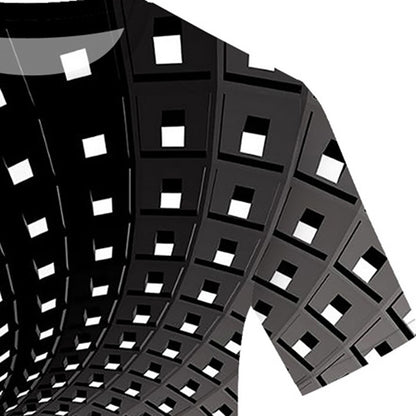 3D Swirl Print T-shirt