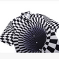 3D Illusion Vortex Printed Button T-shirt