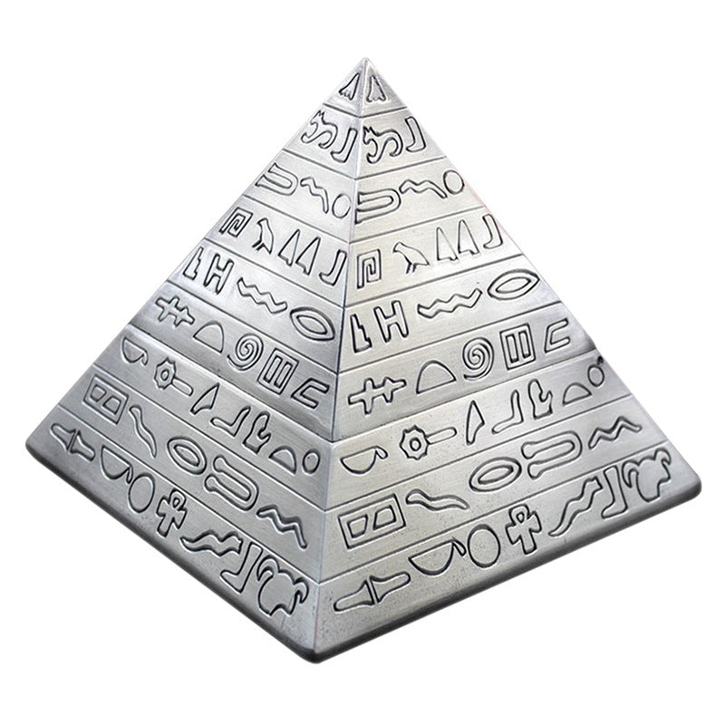 Egyptian Heiroglyph Pyramid Hidden Ashtray