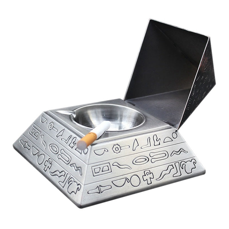 Egyptian Heiroglyph Pyramid Hidden Ashtray