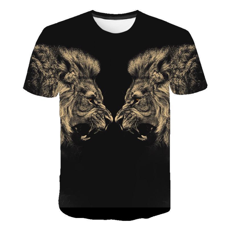 3D Lions (various styles) Printed T-Shirt