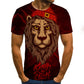 3D Lions (various styles) Printed T-Shirt