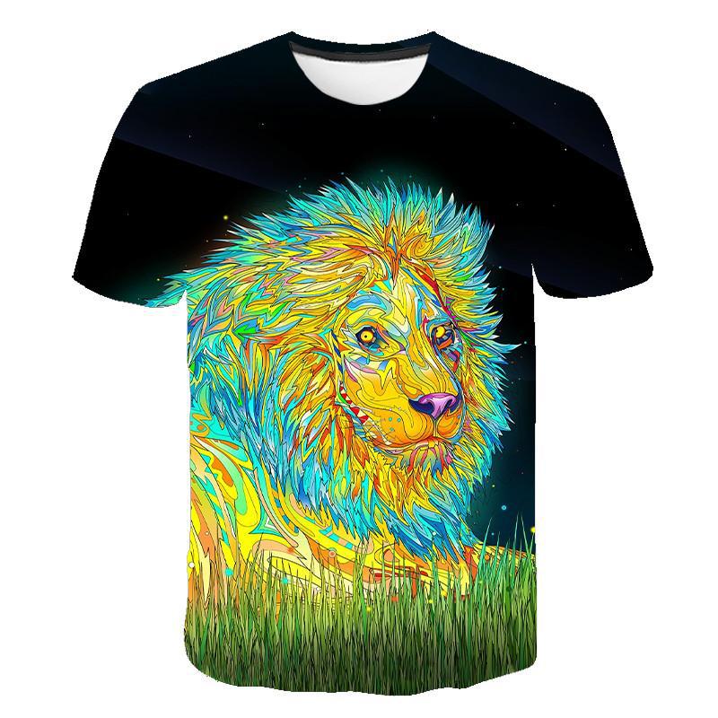 3D Lions (various styles) Printed T-Shirt