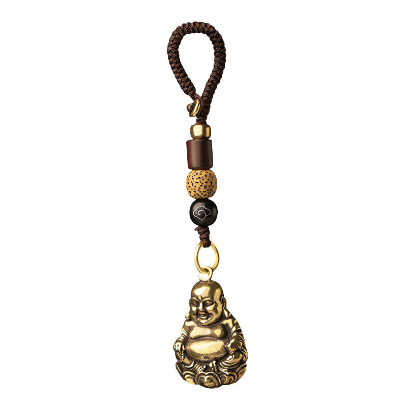 Brass Happy Buddha Pendant