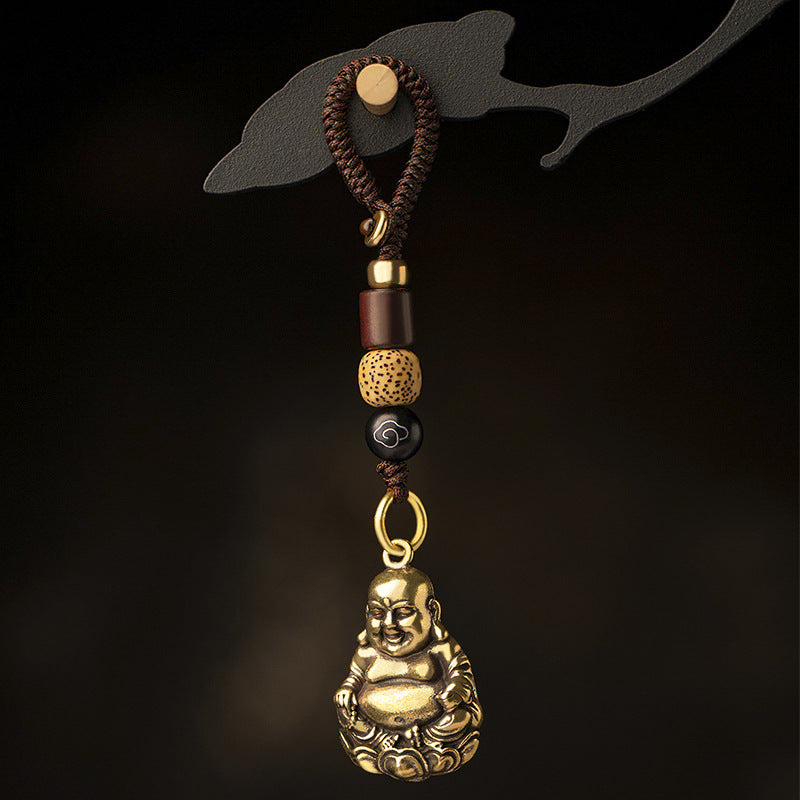 Brass Happy Buddha Pendant